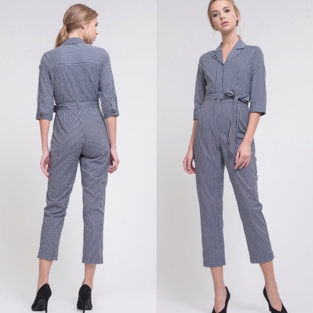 J.O.A Stripe Jumpsuit